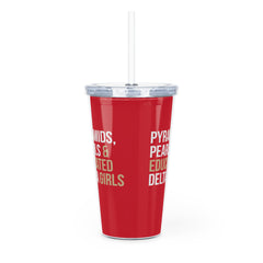 Pyramids Pearls & Educated Delta Girls 20oz Tumbler - Crimson