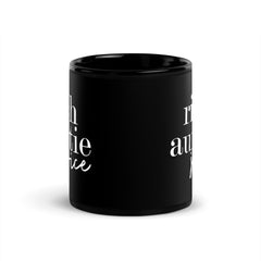 Rich Auntie Juice Black Glossy Mug