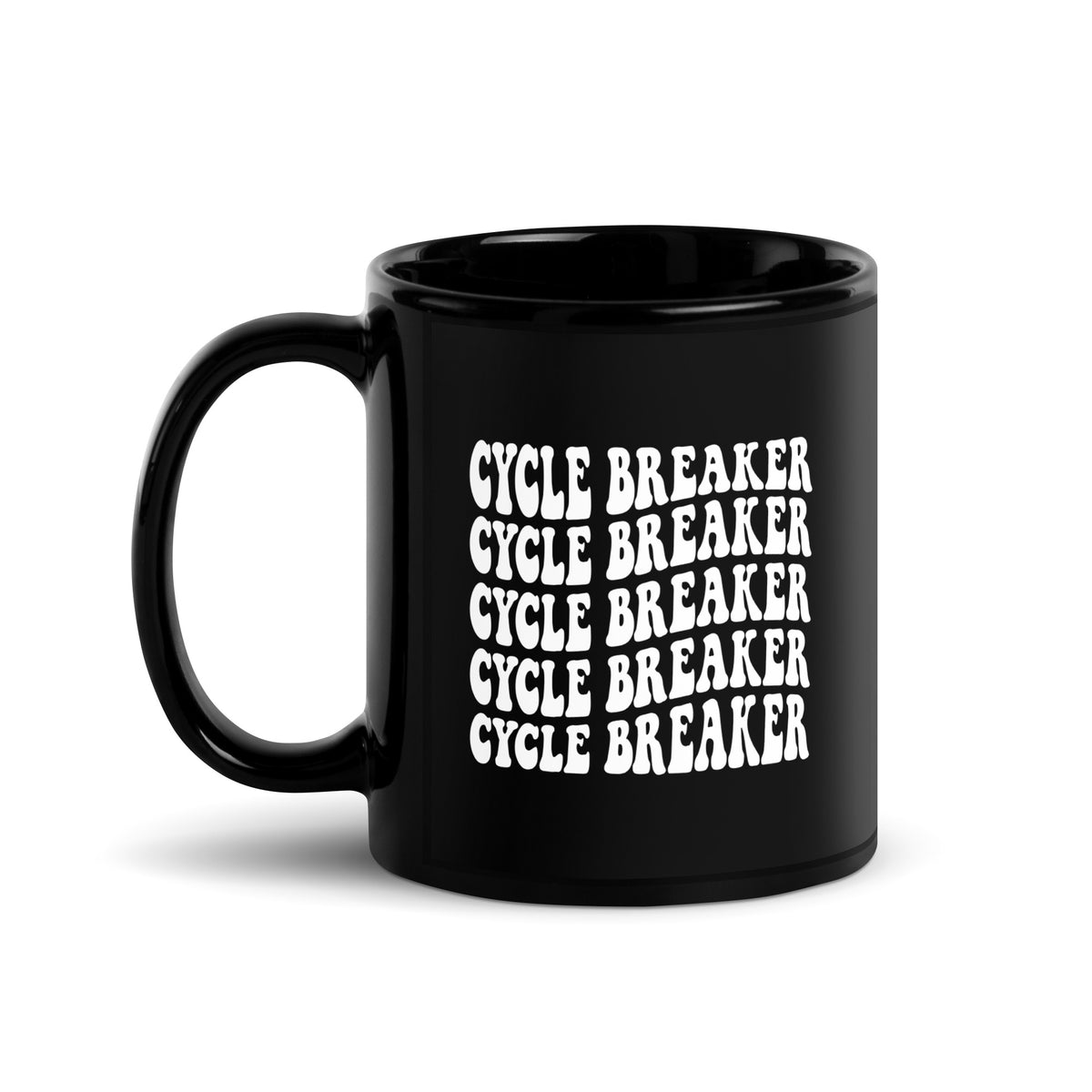 Cycle Breaker Black Glossy Mug