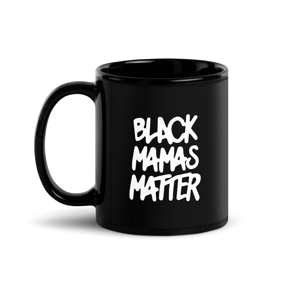 Black Mamas Matter Black Glossy Mug
