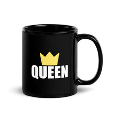Queen Black Glossy Mug