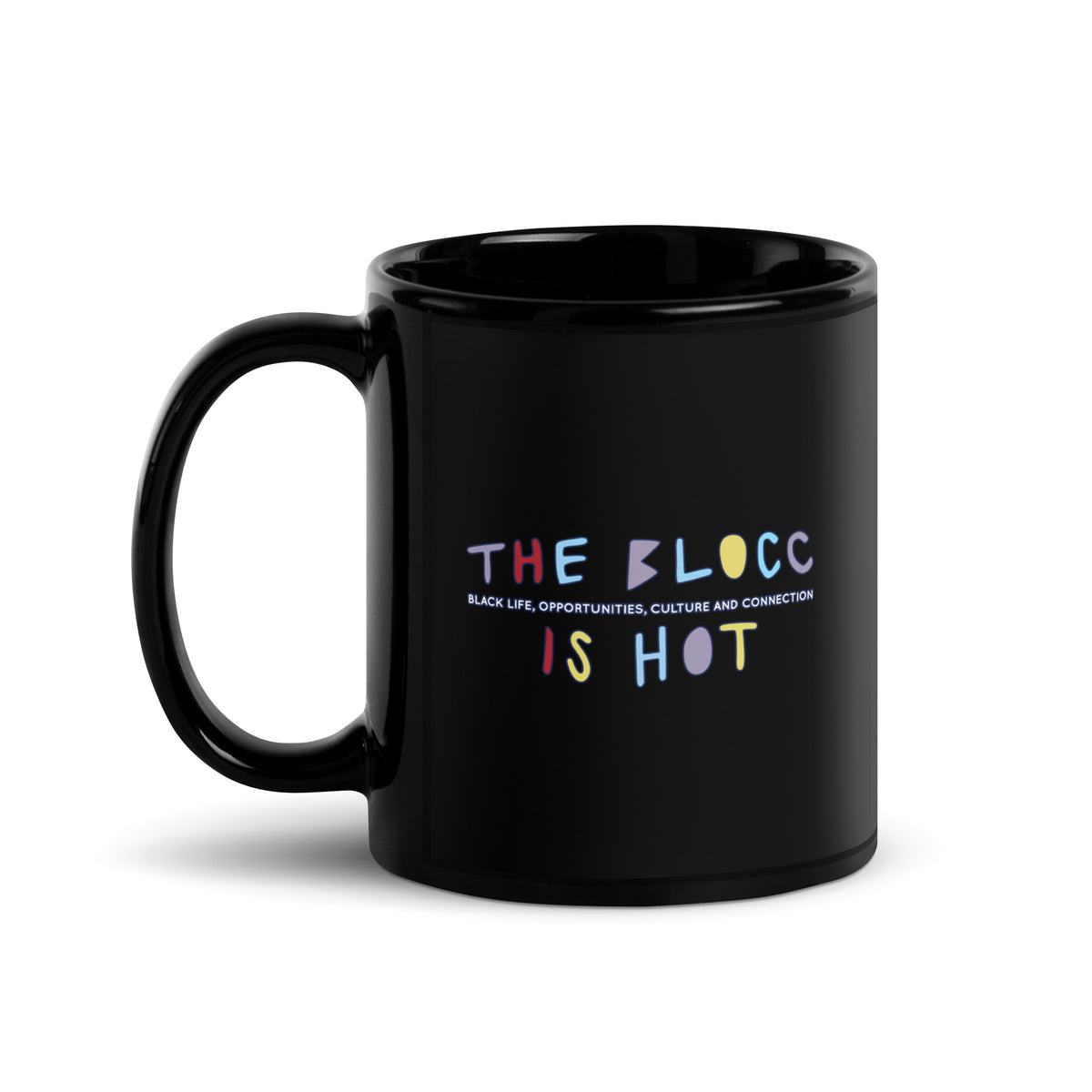 The Blocc Is Hot Black Glossy Mug