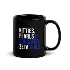 Kitties Pearls & Educated Zeta Girls Mug