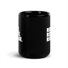 Relax. Relate. Release. Black Glossy Mug