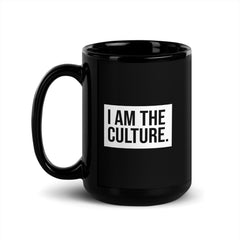 I Am The Culture Black Glossy Mug