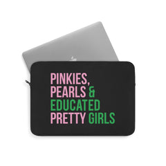 Pinkies Pearl Educated Pretty Girls Laptop Sleeve