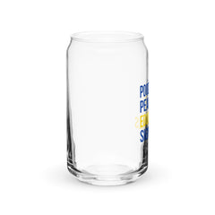 Poodles Pearls & Educated Sigma Girls 16 oz Can-Shaped Glass