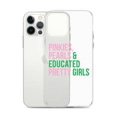 Pinkies Pearls & Educated Pretty Girls Clear iPhone® Case
