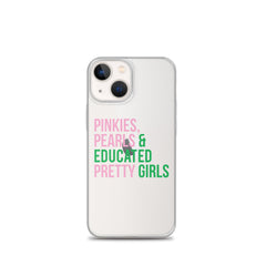 Pinkies Pearls & Educated Pretty Girls Clear iPhone® Case