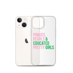 Pinkies Pearls & Educated Pretty Girls Clear iPhone® Case