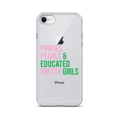 Pinkies Pearls & Educated Pretty Girls Clear iPhone® Case