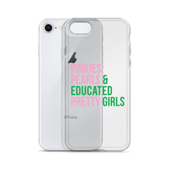 Pinkies Pearls & Educated Pretty Girls Clear iPhone® Case