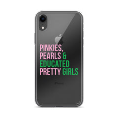 Pinkies Pearls & Educated Pretty Girls Clear iPhone® Case