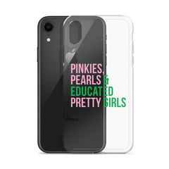 Pinkies Pearls & Educated Pretty Girls Clear iPhone® Case