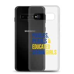 Poodles, Pearls & Educated Sigma Girls Clear Case for Samsung®