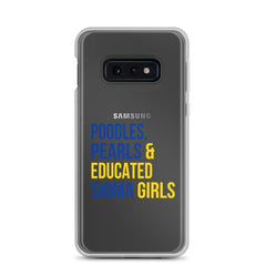 Poodles, Pearls & Educated Sigma Girls Clear Case for Samsung®