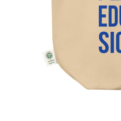 Poodles Pearls & Educated Sigma Girls Eco Tote Bag - Oyster