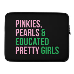 Pinkies Pearl Educated Pretty Girls Laptop Sleeve