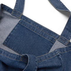 Pyramids Pearls & Educated Delta Girls Organic Denim Tote Bag