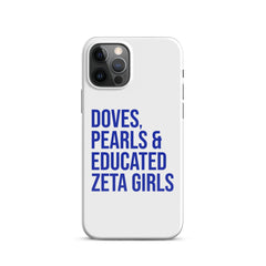 Doves, Pearls & Educated Zeta Girls Snap Case for iPhone®
