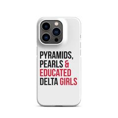 Pyramids Pearls & Educated Delta Girls Snap Case For iPhone®