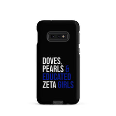 Doves Pearls & Educated Zeta Girls Tough Case for Samsung® - Black