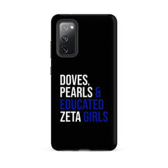 Doves Pearls & Educated Zeta Girls Tough Case for Samsung® - Black