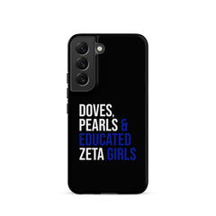 Doves Pearls & Educated Zeta Girls Tough Case for Samsung® - Black