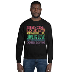 Science is Real Black Lives Matter Sweatshirt