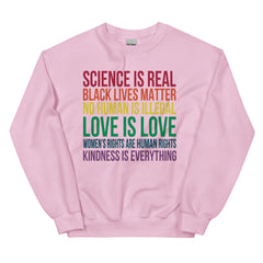 Science is Real Black Lives Matter Sweatshirt