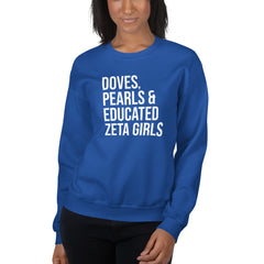 Doves Pearls & Educates Zeta Girls Sweatshirt