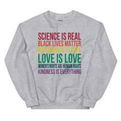 Science is Real Black Lives Matter Sweatshirt