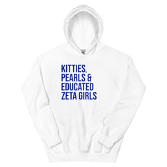Kitties Pearls & Educated Zeta Girls Hoodie