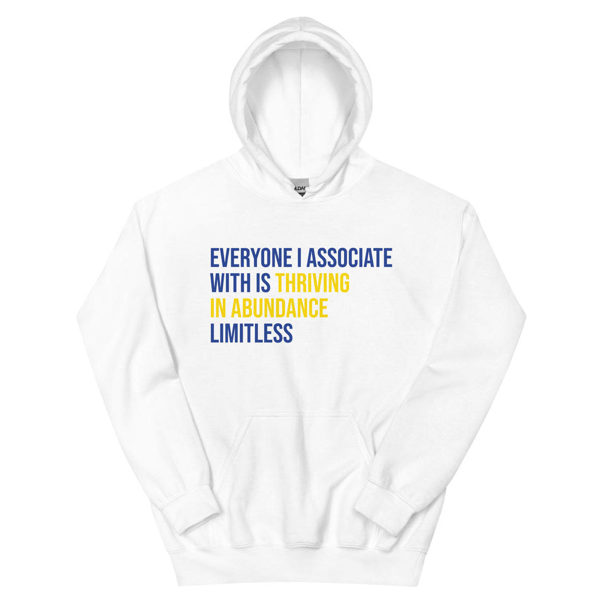 Everyone I Associate With Is Thriving In Abundance Limitless Hoodie