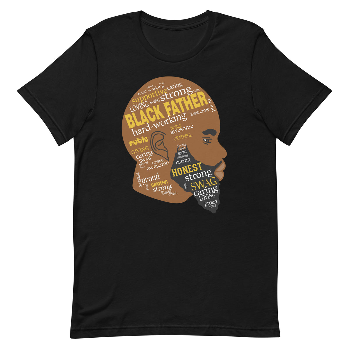 Black Father T-Shirt - v2