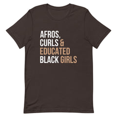 Afros, Curls & Educated Black Girls T-Shirt