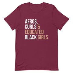 Afros, Curls & Educated Black Girls T-Shirt