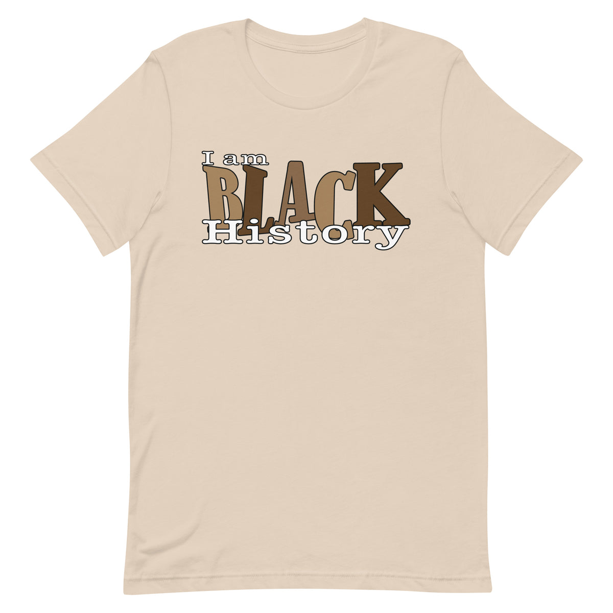 I Am Black History T-Shirt - Brown