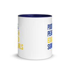 Poodles Pearls & Educated Sigma Girls Accent Color Mug
