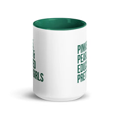 Pinkies Pearls & Educated Pretty Girls Accent Color Mug - Green
