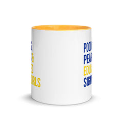Poodles Pearls & Educated Sigma Girls Accent Color Mug