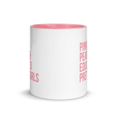 Pinkies Pearls & Educated Pretty Girls Accent Color Mug - Green