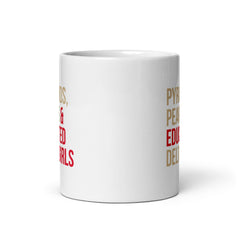 Pyramids Pearls & Educated Delta Girls White Glossy Mug
