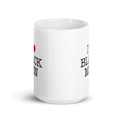 I Love Black Men White Glossy Mug