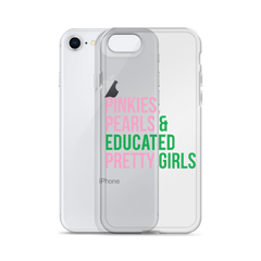 Pinkies Pearls & Educated Pretty Girls Clear iPhone® Case