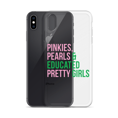 Pinkies Pearls & Educated Pretty Girls Clear iPhone® Case